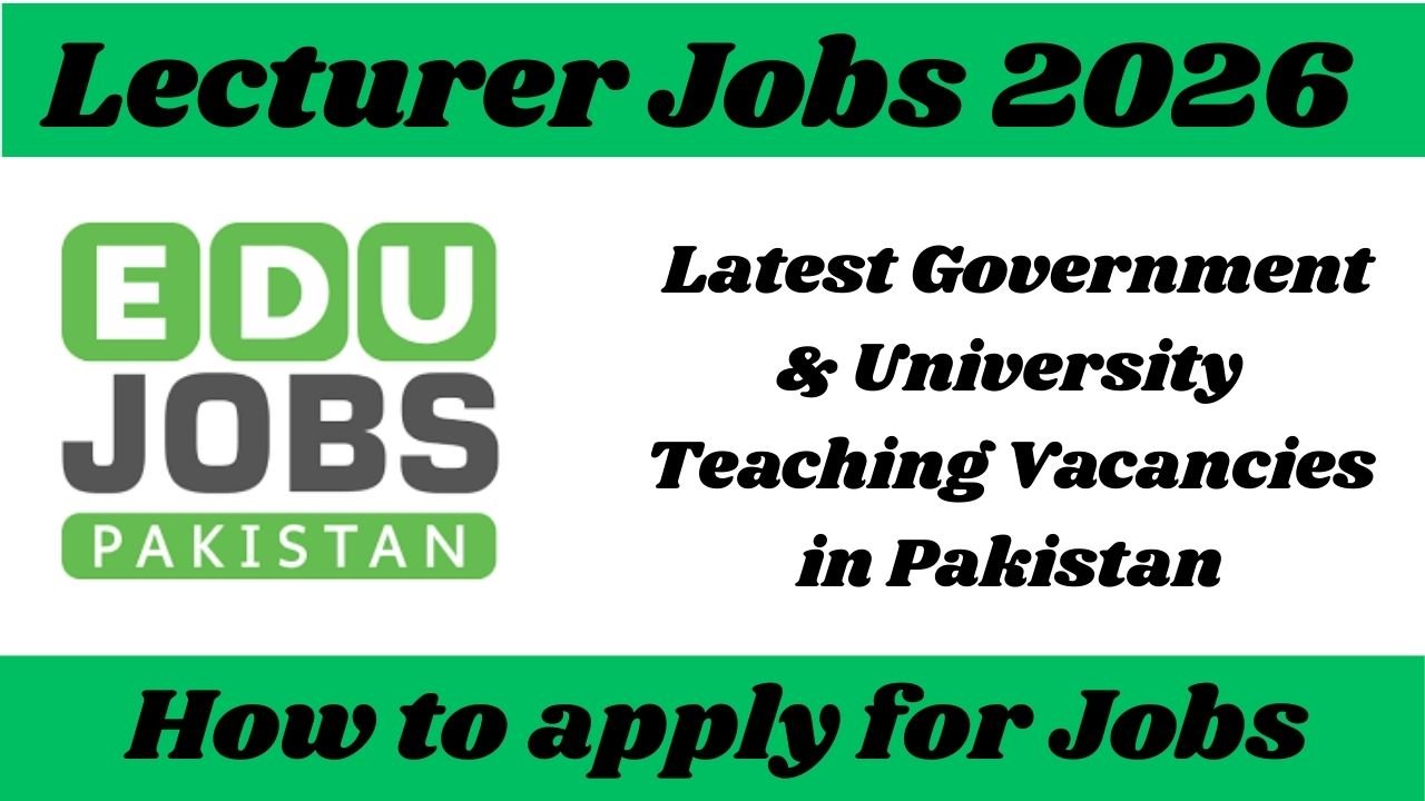 Lecturer Jobs 2026